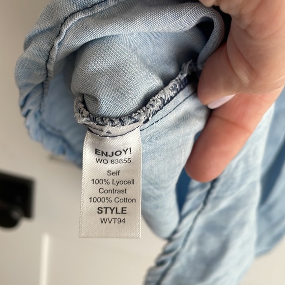 EUC Chambray Racerback Tank Dress! Sz. Small. - Picture 6 of 8